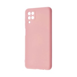 Capa de Silicone com Moldura de Câmera para Samsung Galaxy A12 5g Rosa Capa de Silicone com Moldura de Câmera para Samsung Galaxy A12 5g Rosa